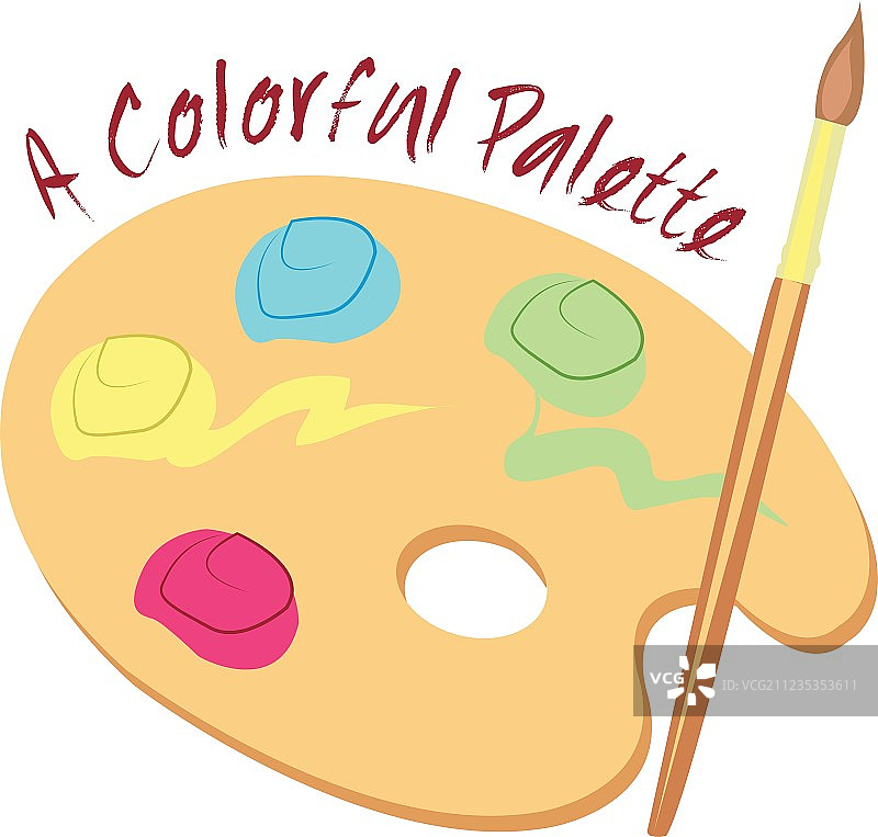 彩色调色板图片素材