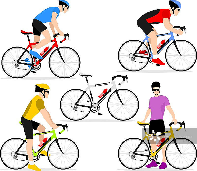 骑自行车的人图片素材