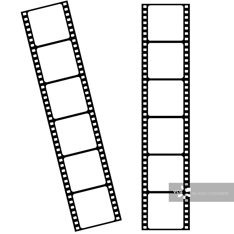 带空白区域的电影胶片图片素材
