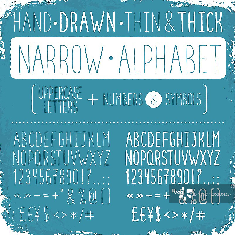 窄字母图片素材