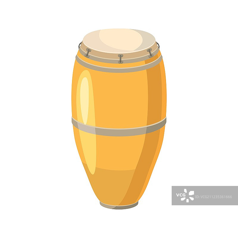 民族鼓图标卡通风格图片素材