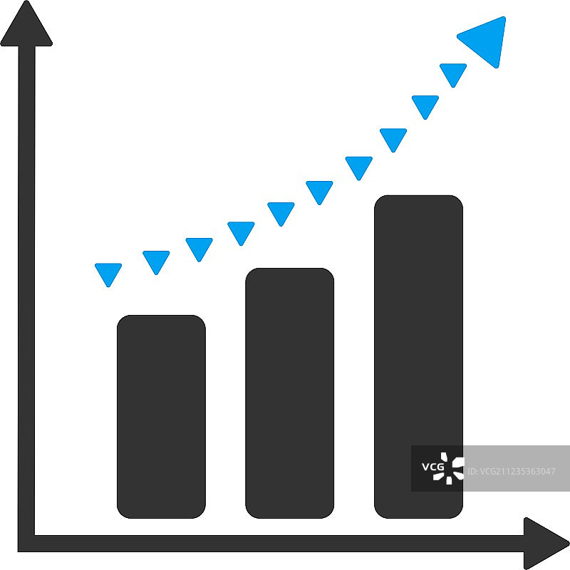 点状积极趋势扁平符号图片素材