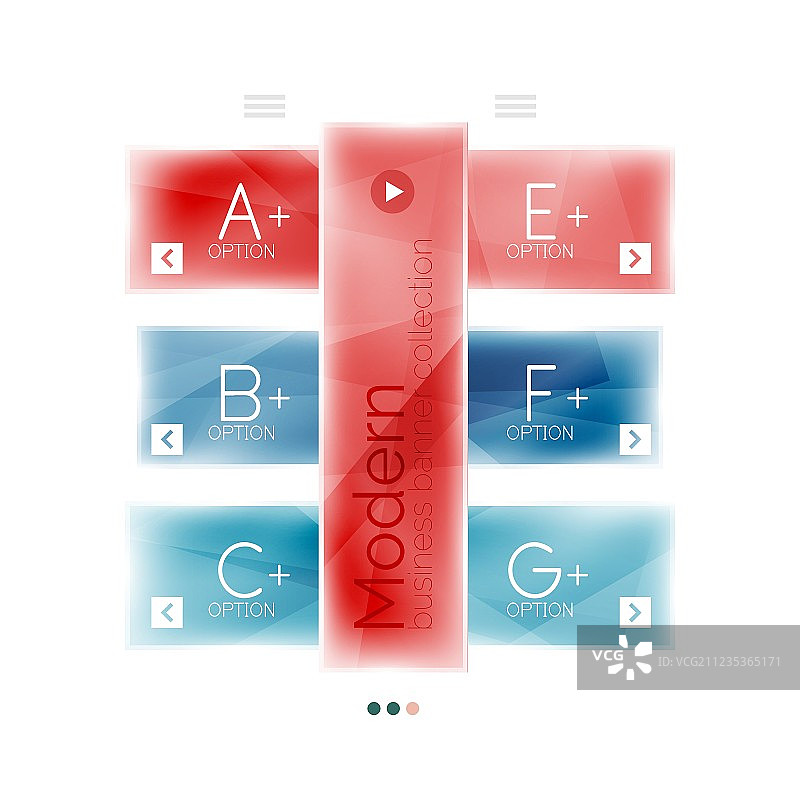 彩色条纹玻璃几何信息图图片素材