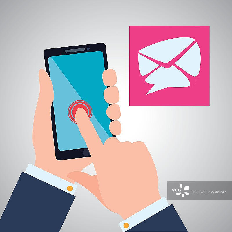 智能手机设计应用概念丰富多彩图片素材