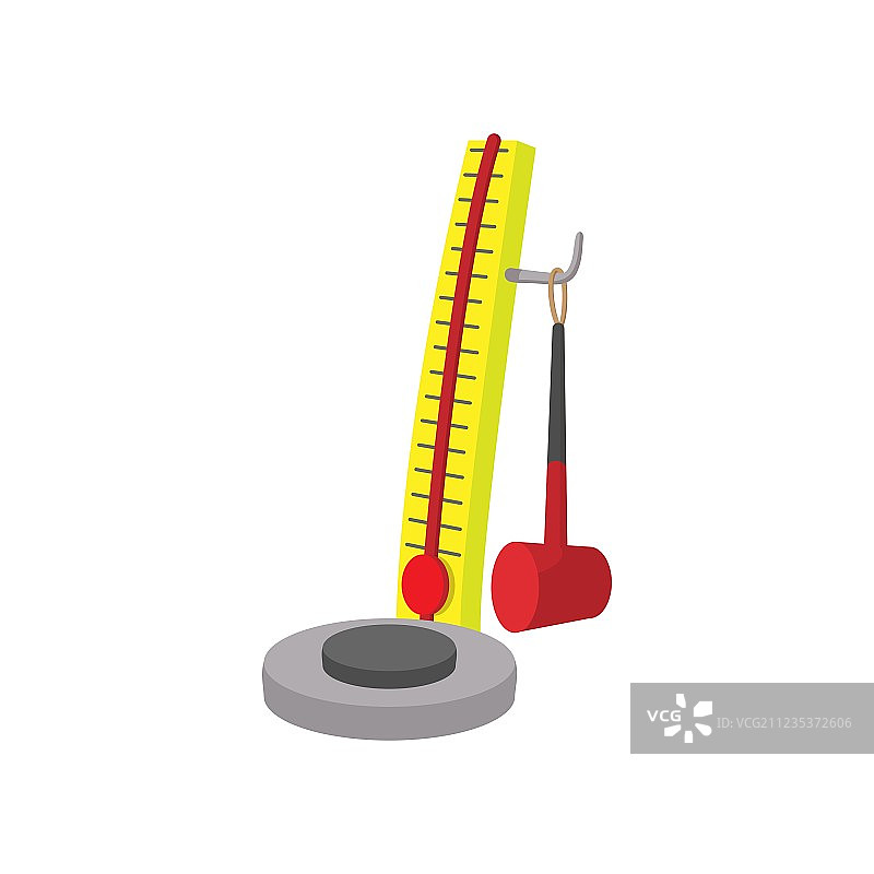 力量测试游戏卡通图标图片素材