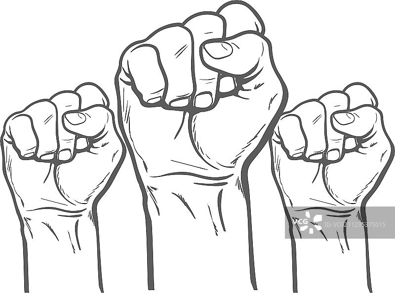 象征好运和力量的拳头图片素材