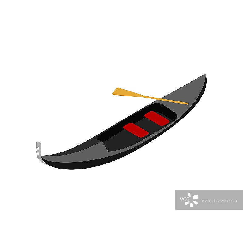 2.5D风格贡多拉图标图片素材