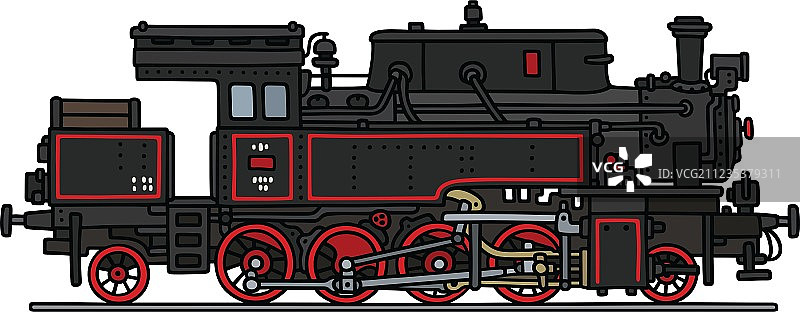 老式蒸汽机车图片素材