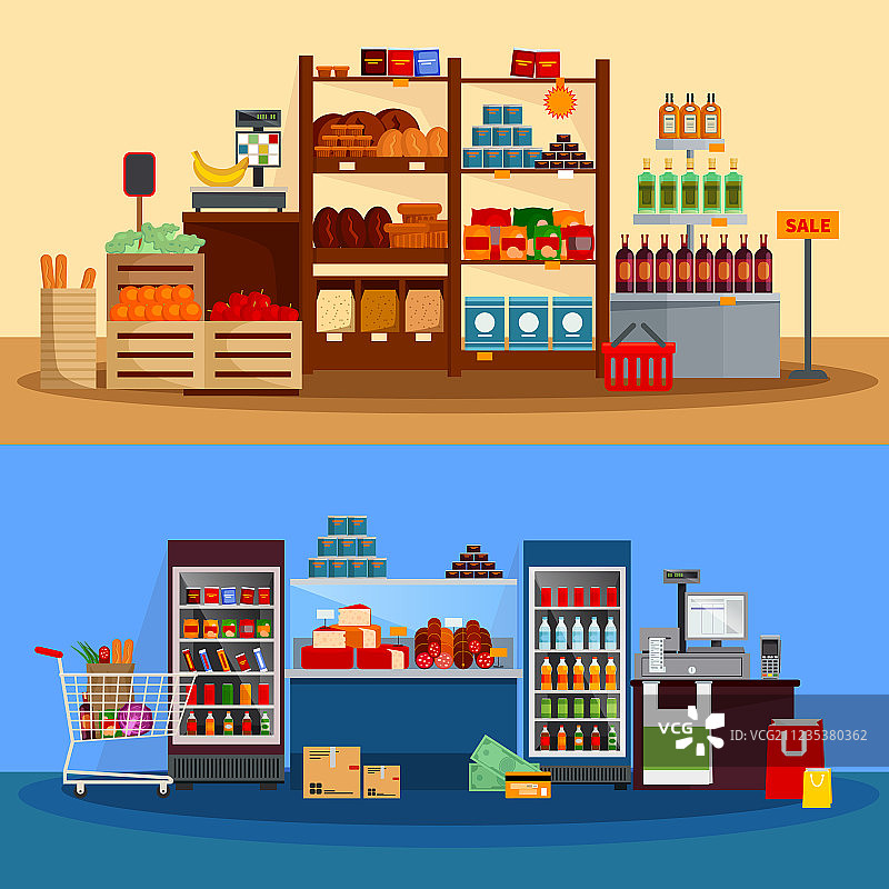 超市内部banner图片素材