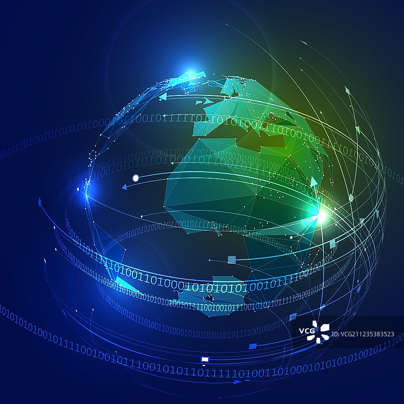 三角形地球抽象背景图片素材