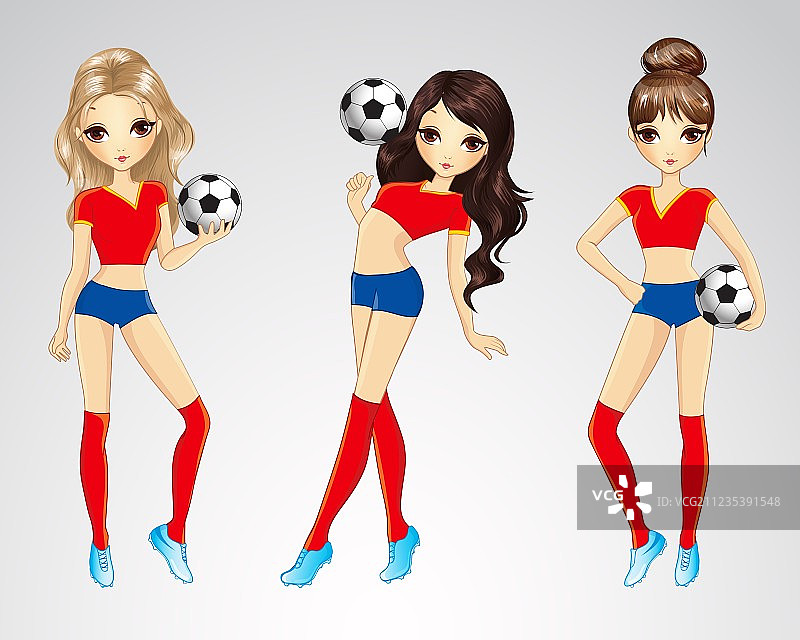 西班牙足球宝贝图片素材