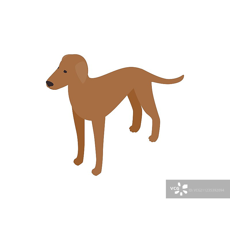 罗德西亚脊背犬图标2.5D风格图片素材