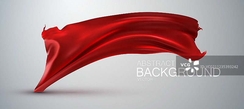 红色丝绸面料图片素材