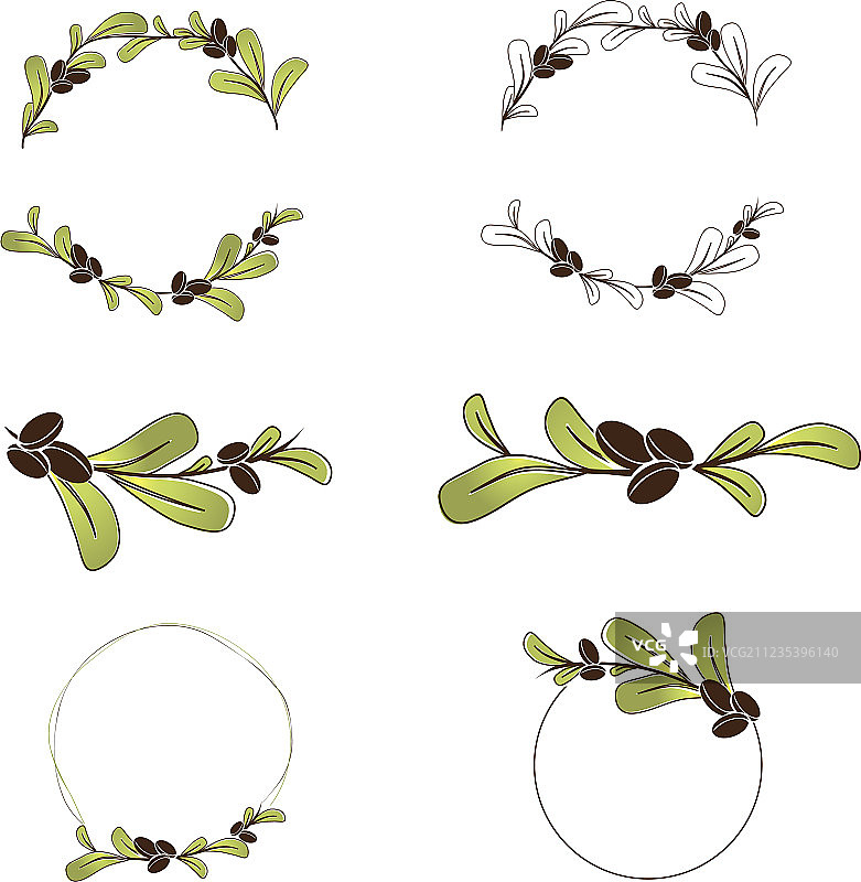 橄榄或摩洛哥坚果油Logo设计合集图片素材