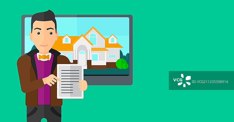 房地产中介出售房屋图片素材