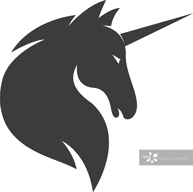 独角兽或马Logo模板图片素材