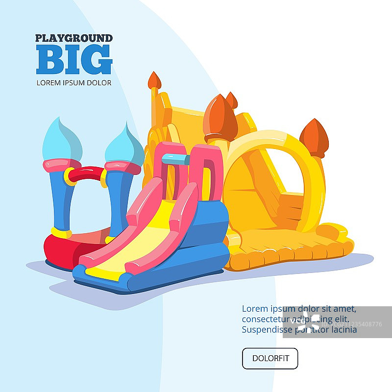 充气城堡图片素材