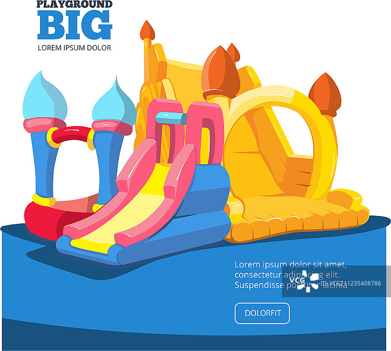 充气城堡图片素材