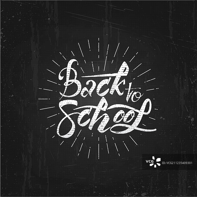 黑板上的返校季标签贴纸图片素材