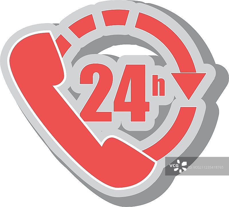 24小时服务图标图片素材