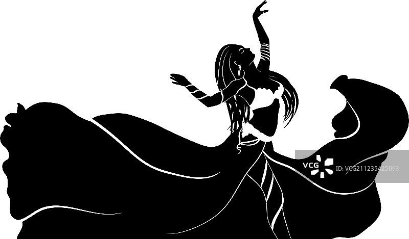 跳舞的女人图片素材