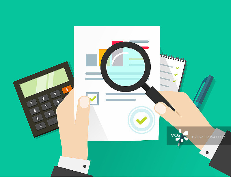 财务审计税务流程文件图片素材