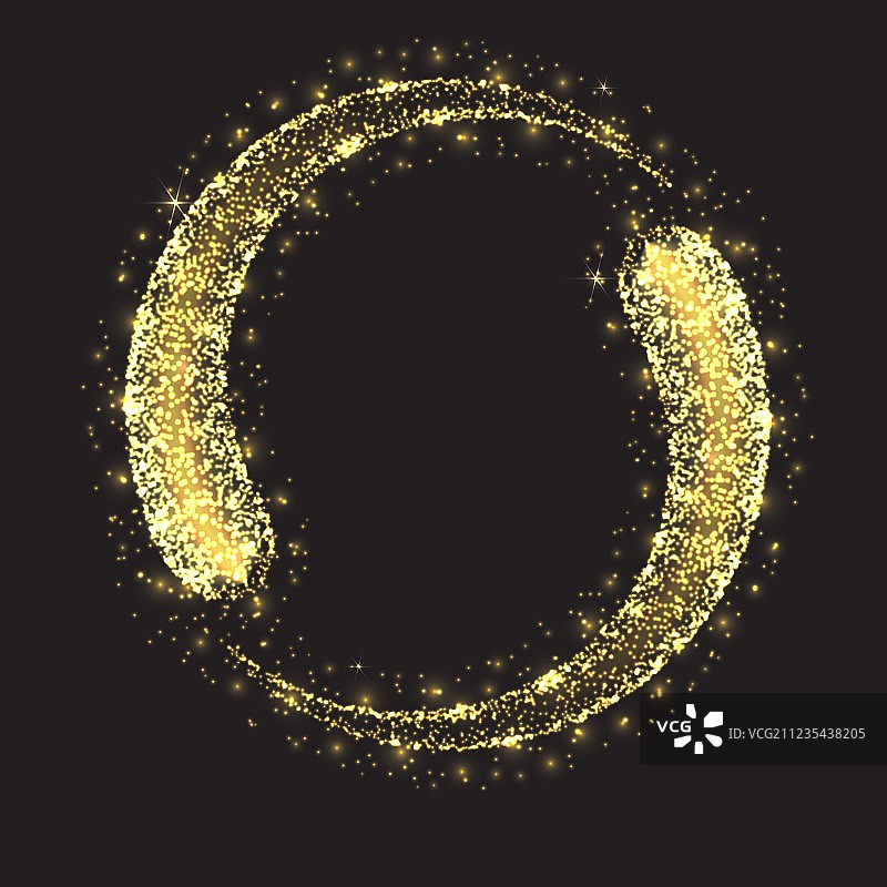 闪亮的星尘圆环图片素材