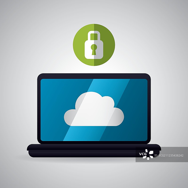 云计算设计Trip图标Flat图片素材