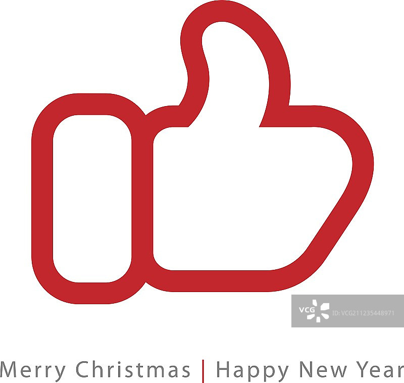 红色手套点赞图标图片素材