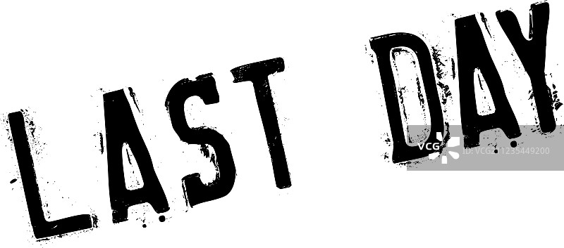 最后一天橡胶印章图片素材