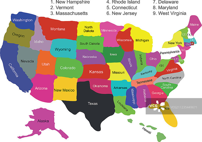 美国地图图片素材