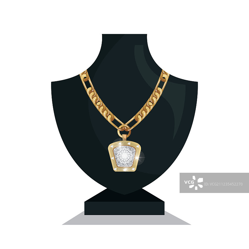 人体模型珠宝项链图标图片素材