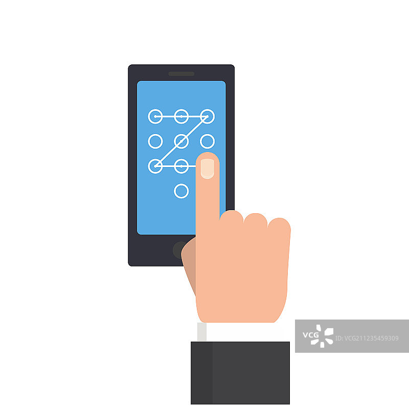 商人手部触摸手势图片素材