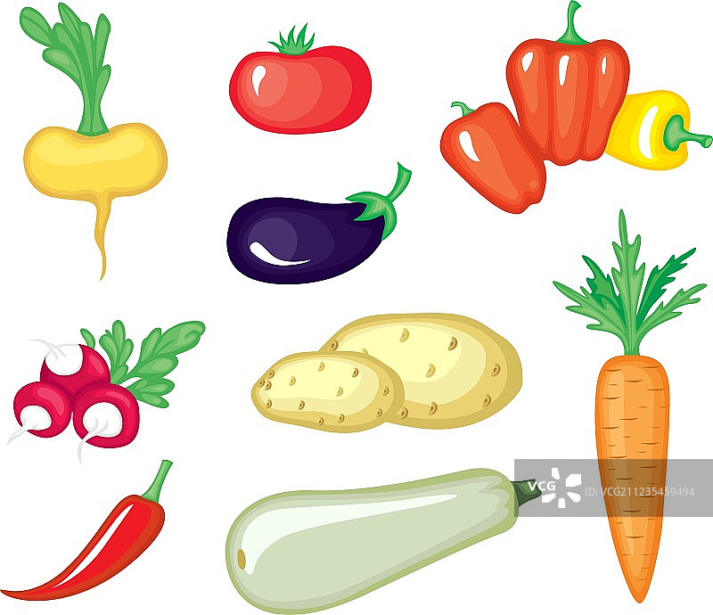 蔬菜颜色图片素材
