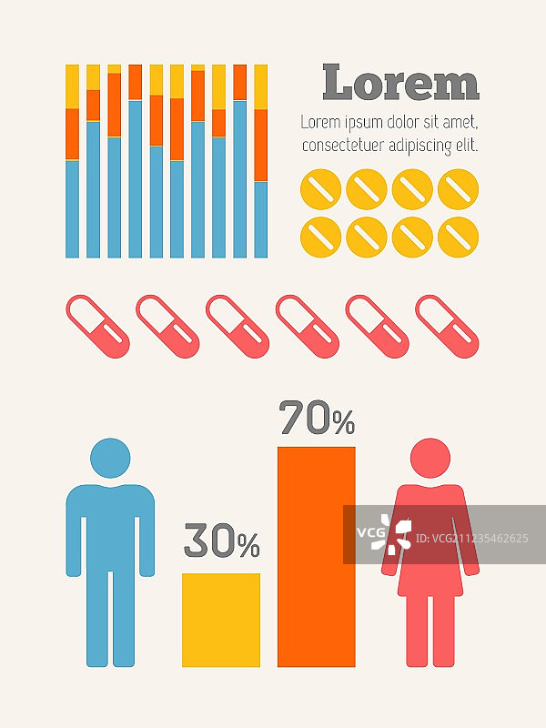 医疗信息图图片素材
