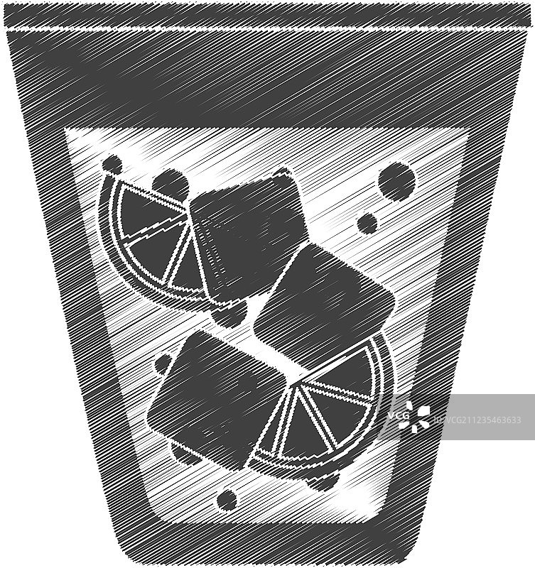 清新热带鸡尾酒独立图标图片素材