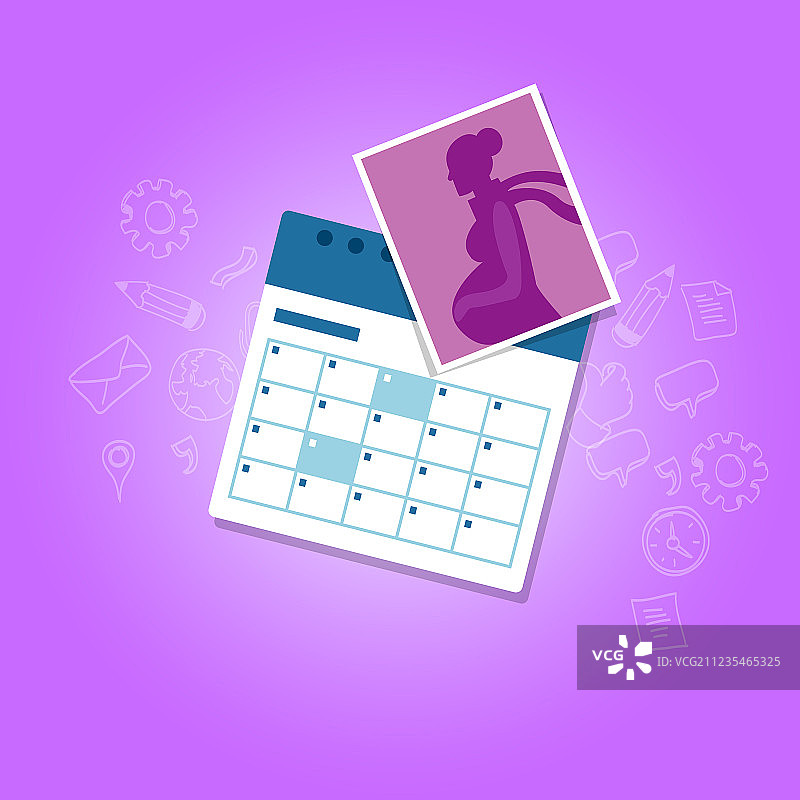 休产假，孕妇带薪假图片素材