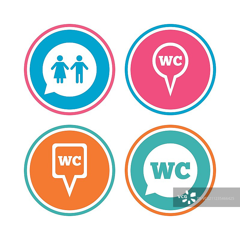 男女洗手间指示牌图片素材