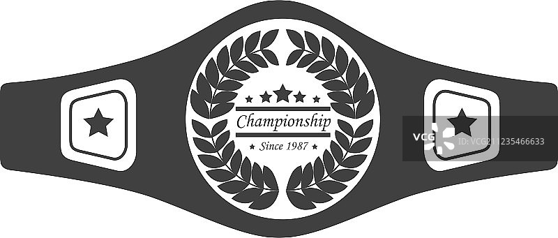 拳击运动锦标赛腰带图片素材