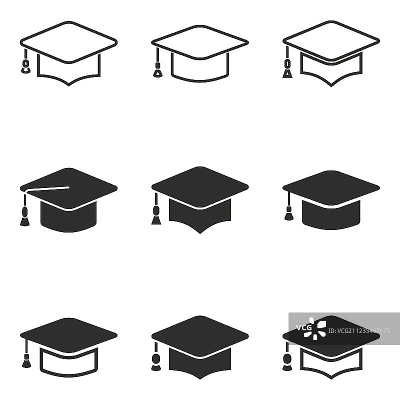 毕业图标合集图片素材