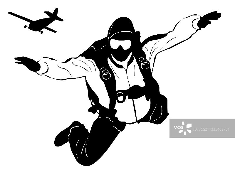 跳伞图片素材
