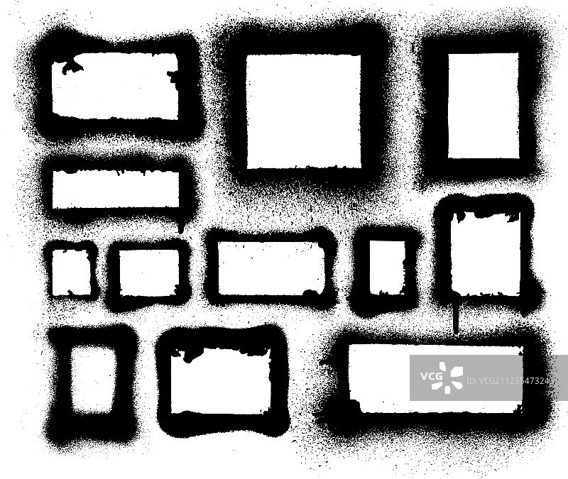 精细气溶胶喷漆框架和边框图片素材