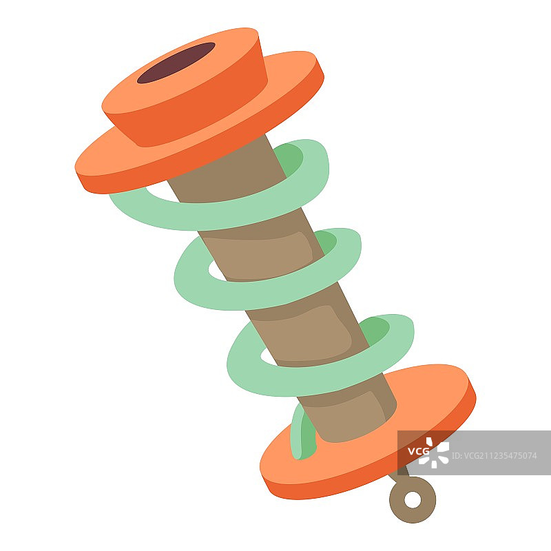 点火线圈图标卡通风格图片素材