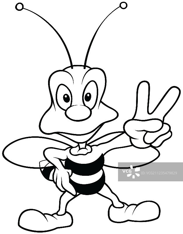 展示胜利的黄蜂图片素材