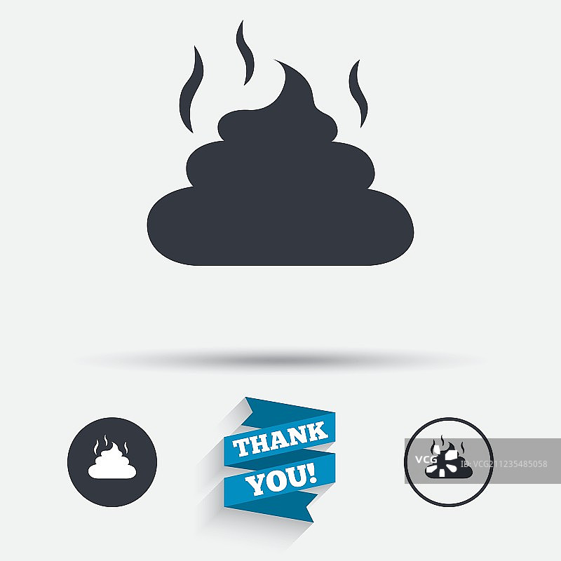 粪便标志图标，宠物清洁符号图片素材