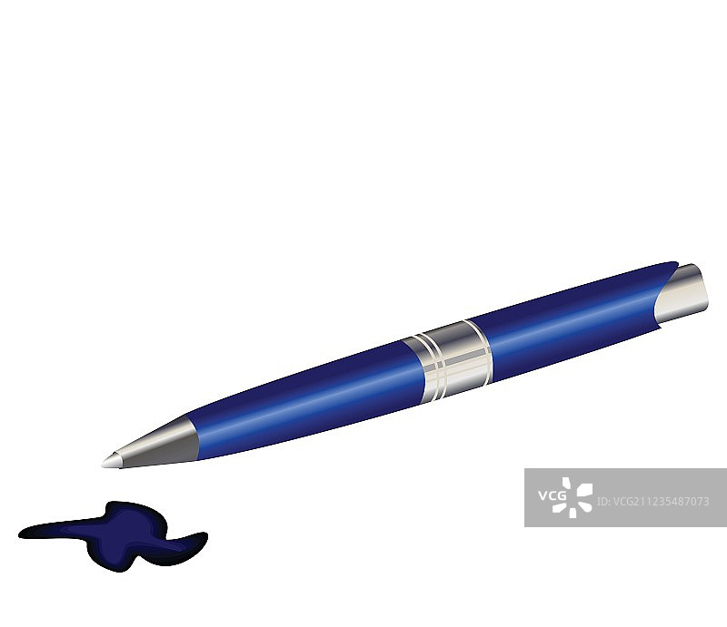 钢笔和墨滴图片素材