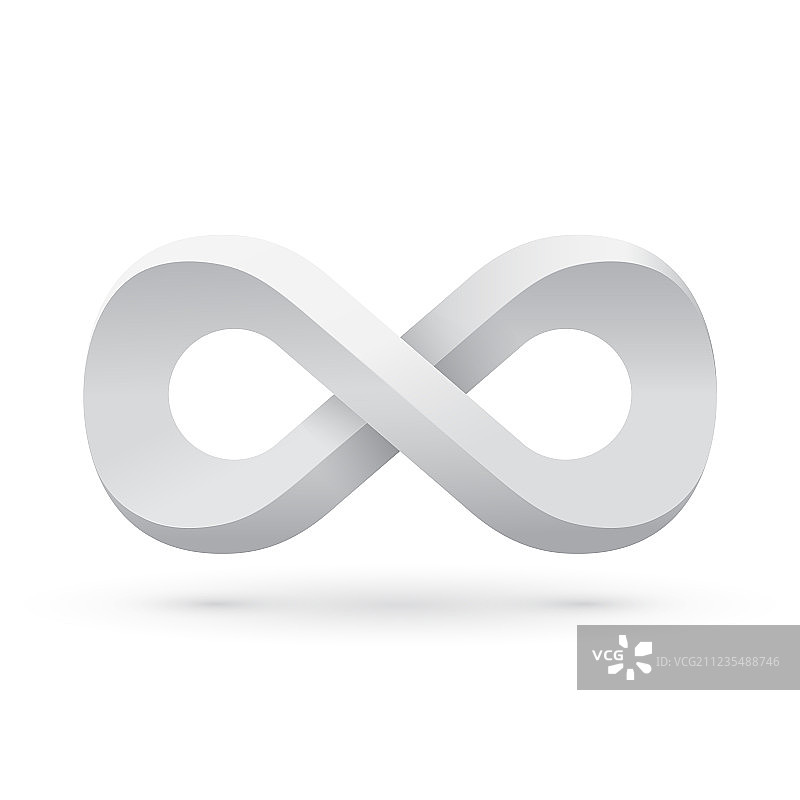 白色无限符号图片素材