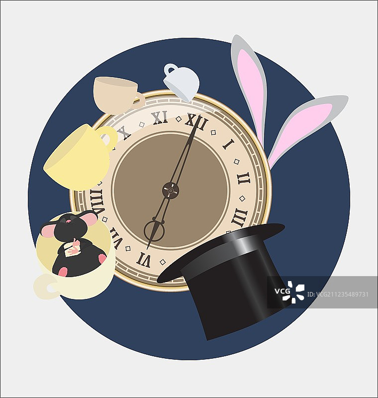 爱丽丝梦游仙境疯狂茶会图片素材