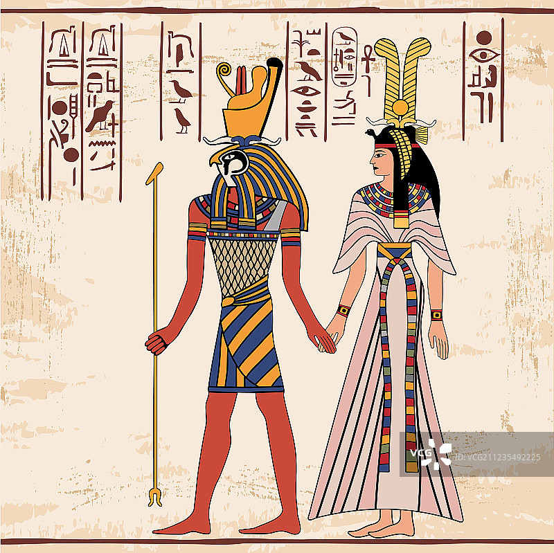 埃及国家风格绘画图片素材