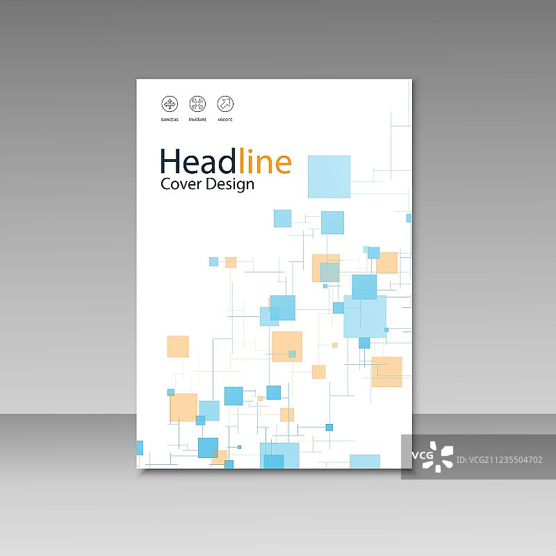 A4宣传册单页设计模板图片素材